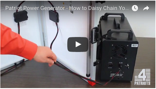 Generator Ran By Chain How to Daisy Chain Your Generator’s Solar Panels - Patriot Headquarters ...